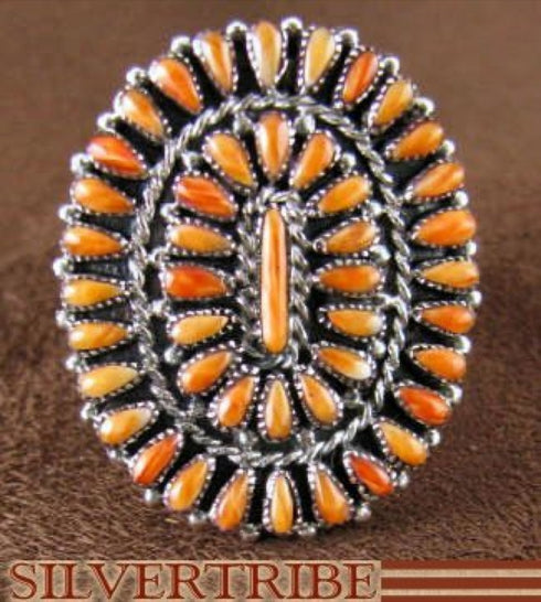 Oyster Shell And Genuine Sterling Silver Ring Size 7-3/4 RS38909